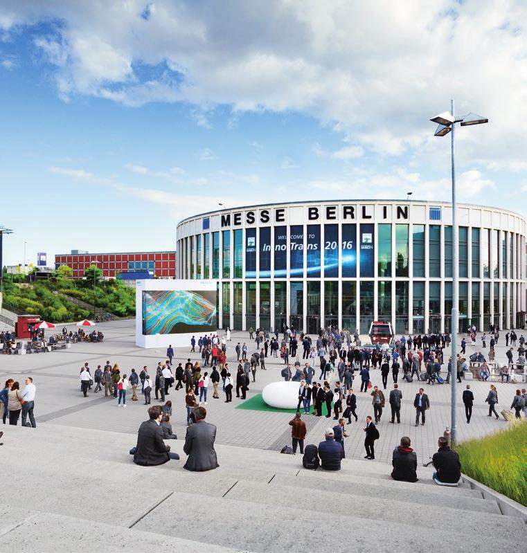 InnoTrans 2018 Spotkanie dla przyszłego rozwoju Świat się rozwija, InnoTrans razem z nim jako globalna platforma prezentacji i wymiany informacji międzynarodowej branży transportu kolejowego.