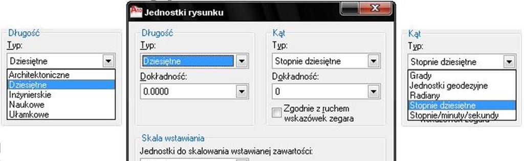 Na rysunku mechanicznym 160 jednostek oznacza zapewne 160 mm. Na rysunku budowlanym 160 jednostek najczęściej oznacza 160 cm.