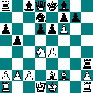14.Sxe6 Ha5+ 15.c3 fxe6 16.fxg7 Gxg7 17.Hxd6 Wh6 18.Wg1 Gf8 19.Wg8 Hd8 20.0 0 0 He7 21.Hc6 Wb8 22.Ga7 Kf7 23.Wg2 Wb7 24.Hxc8 Wxa7 25.Wf1+ Sf6 26.e5 Hb7 27.Wxf6+ Wxf6 28.Gh5+ Wg6 29.Gxg6+ Ke7 30.