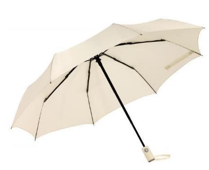 Parasol w etui Ilość 150 szt. 1. Wymiar Średnica 101 cm 2. Opis Automatyczny, wiatroodporny, składany parasol z dopasowanym kolorystycz pokrowcem.