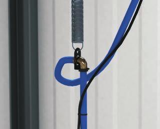Asistenţă de montaj pentru unităţi de alimentare VH şi VHF Instalare cu lanţ înnodat Montajul cu un lanţ înnodat este o instalaţie rigidă şi nu mai necesită rezerve suplimentare de cabluri.