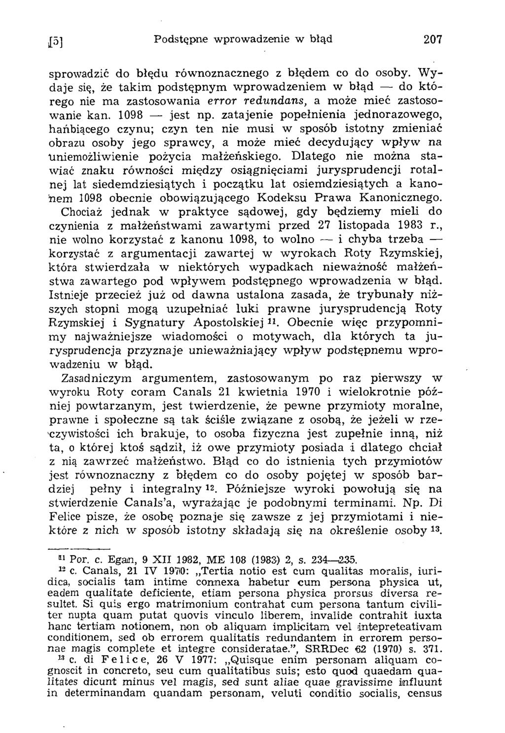 15] Podstępne wprowadzenie w błąd 207 sprowadzić do błędu równoznacznego z błędem co do osoby.