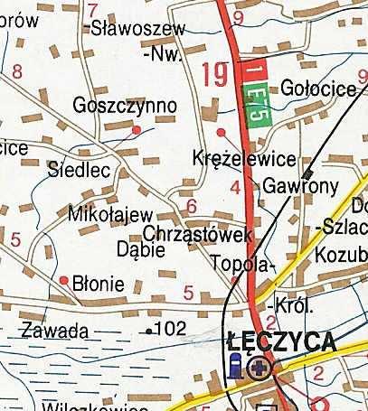 SCHEMAT SIECI WODOCIĄGOWEJ DLA WSI TOPOLA KRÓLEWSKA Gmina Łęczyca; woj. Łódzkie SUW Projekt.