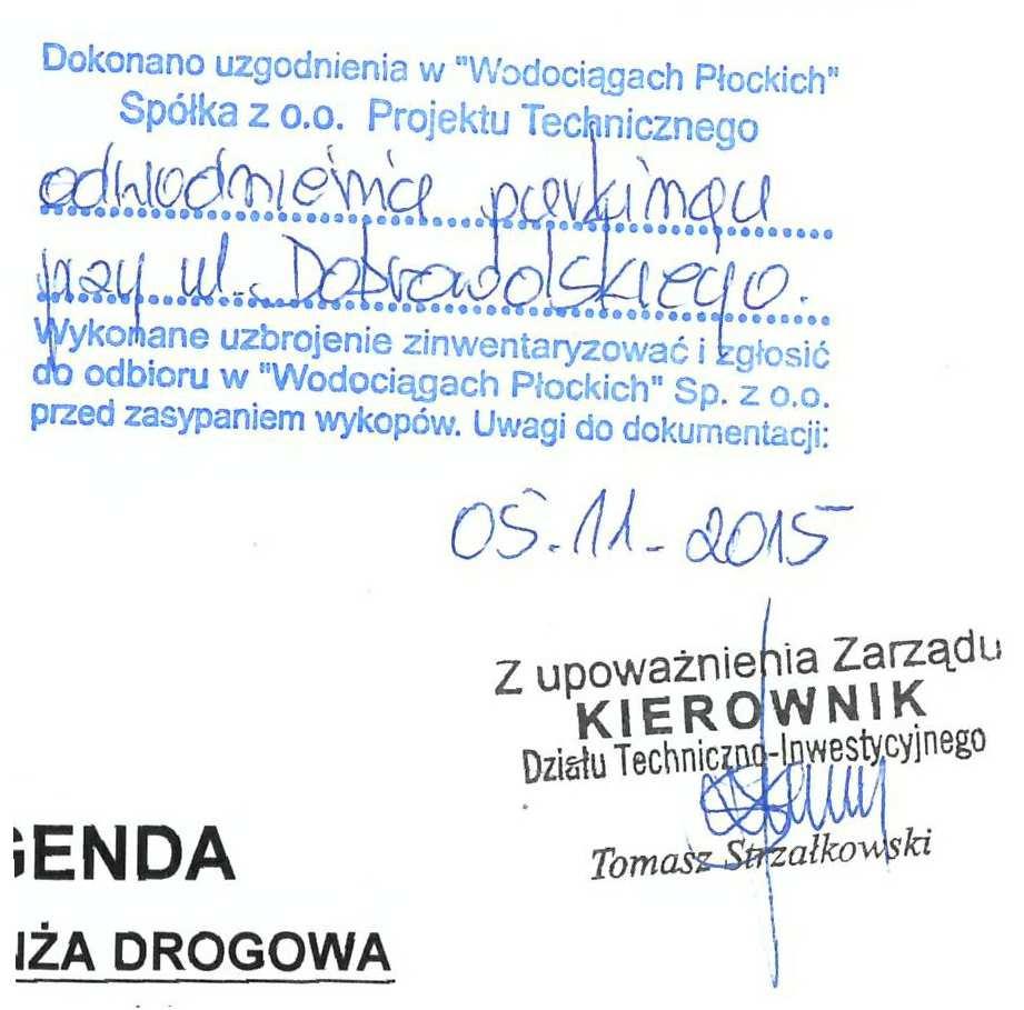 2015 MAPA DO CELÓW PROJEKTOWYCH skala 1 : 500 układ współrzędnych płaskich-2000 południk 21, układ wysokościowy-kronsztadt 60 Nie wyklucza się istnienia w terenie urządzeń podziemnych nie wykazanych