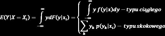 9. Zdefiniować warunkowy rozkład prawdopodobieństwa zmiennej losowej pod warunkiem, że zmienna losowa przyjęła określoną wartość oraz warunkową wartość średnią przy tym założeniu.