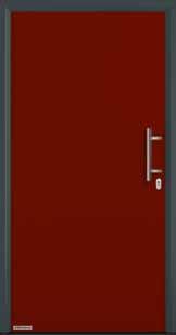 Ościeżnica z powierzchnią Titan Metallic CH 703, płyta drzwiowa w kolorze białym RAL 9016 Ościeżnica w