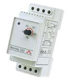 Termostaty Termostat Devireg 330 Elektroniczny termostat, dostępny w pięciu zakresach temperatur. Istnieje możliwość wykorzystania termostatu do sterowania ogrzewaniem lub wentylacją.
