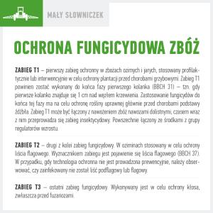 .pl https://www..pl Ochrona fungicydowa zbóż: zabiegi T1, T2 i T3. I tak, do końca fazy BBCH 31 wykonujemy pierwszy zabieg fungicydowy, tzw.