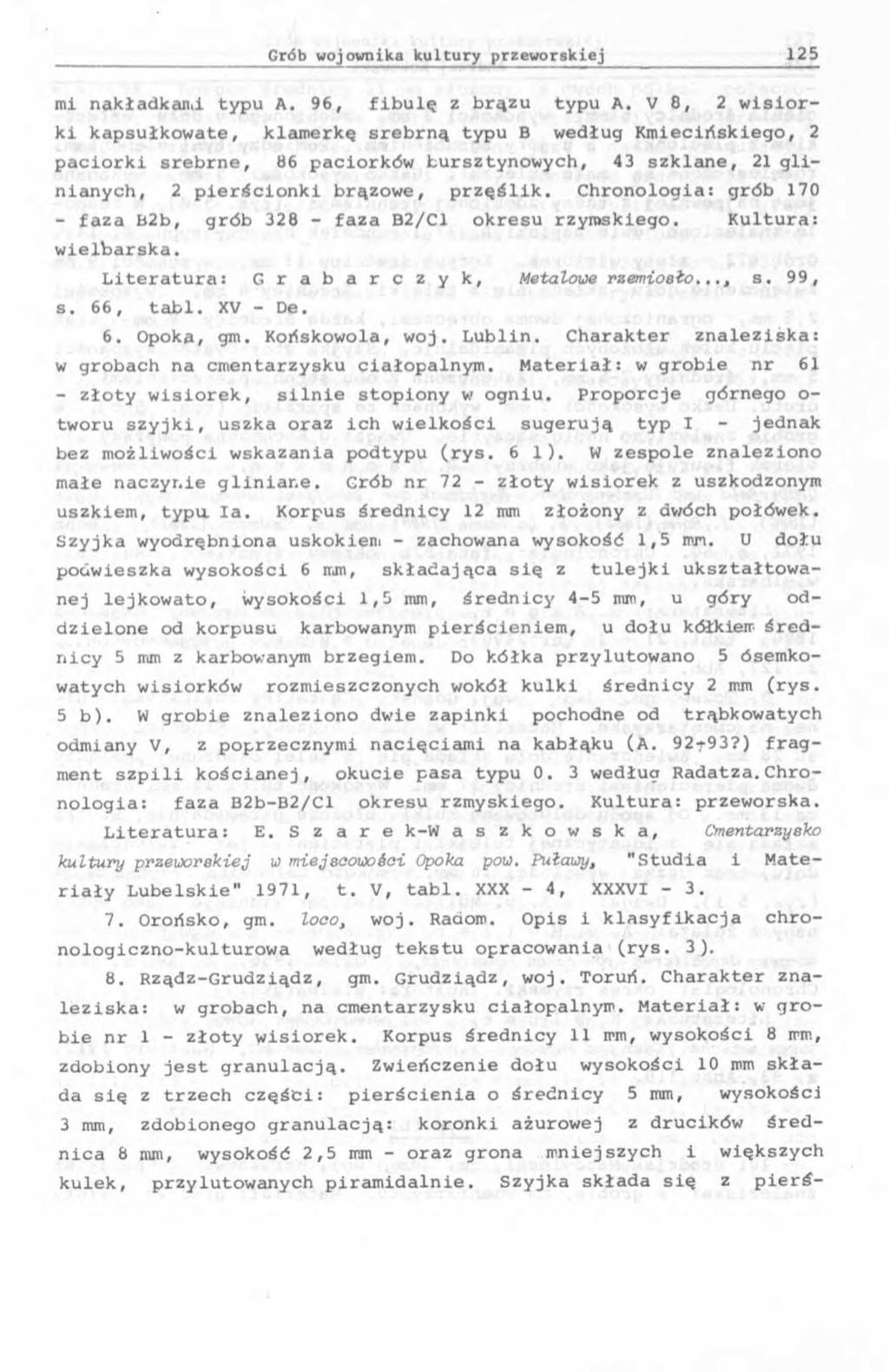 mi nakładkand typu A. 96, fibulą z brązu typu A.