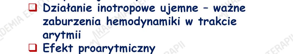 Potencjalne niekorzystne interakcje AAD i ICD Wzrost DFT Zwiększenie cyklu częstoskurczu VT poniżej