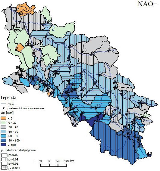 odpływ RZECZNY W ZLEWNI GÓRNEJ I ŚRODKOWEJ ODRY 327 Ryc. 7.