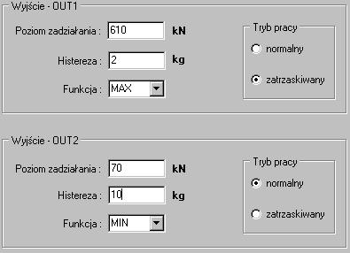 Instrukcja obsługi programu LXMconfig v1.00 Strona: 15 7. Przejść do zakładki (4) Komparatory i ustawić żądane parametry. 8.