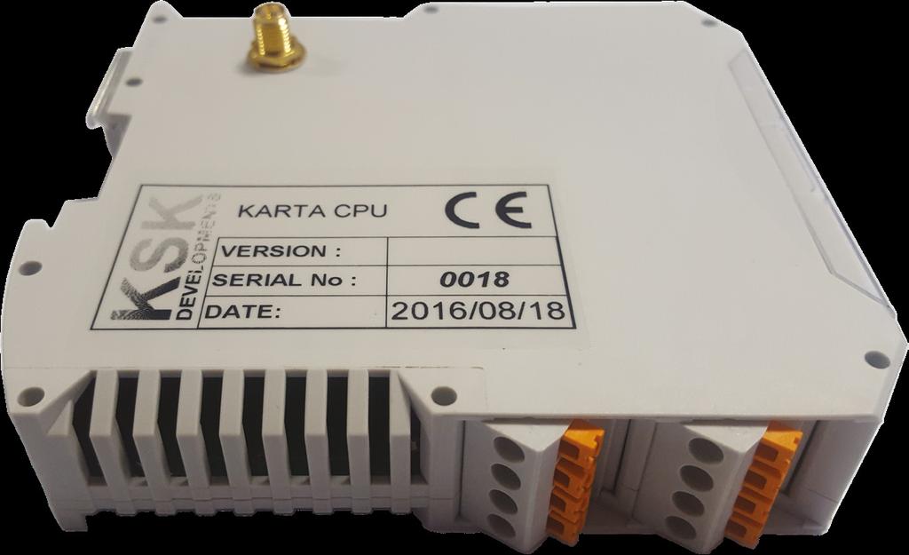 Karta CPU Do zadań karty CPU należy komunikacja z przyciskami oraz detektorami magnetycznymi na skrzyżowaniu za pomocą stacji bazowej sieci bezprzewodowej 2,4 GHz(dla wersji bezprzewodowej urządzeń)