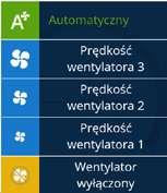 Temperatura zadana Praca wentylatora Naciśnij, aby rozwinąć menu Temperatura zmierzona