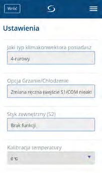 Uwaga: Gdy regulator jest w trybie Online (jest podłączony do Internetu) dostęp do parametrów