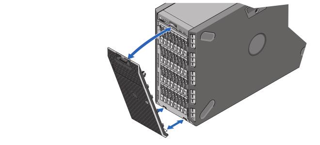 Włączanie systemu Jeżeli opcjonalna osłona jest zainstalowana, należy ją zdjąć i nacisnąć przycisk zasilania.