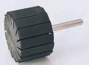 43505 Włek n tśmę ścierną (trzonek Ø 6 ) Cylindryczne. Głowic gumow z ncięcimi (rozciąg się pod wpływem siły odśrodkowej i npręż tśmę ścierną). Do wymiennych tśm ściernych nr kt. 435-4355.