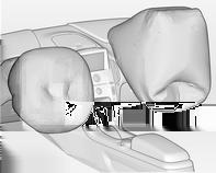 Fotele, elementy bezpieczeństwa 45 Czołowe poduszki powietrzne W samochodzie mogą być zamontowane dwie czołowe poduszki powietrzne: jedna w kole kierownicy, a druga w desce rozdzielczej po stronie