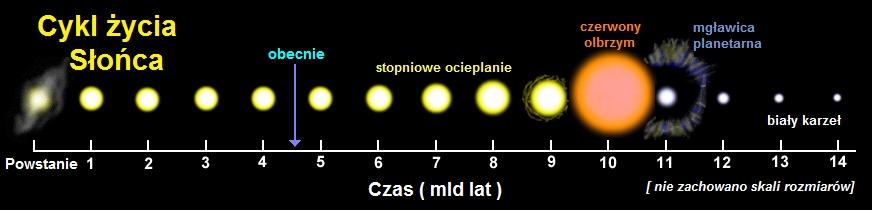 W centrum znajduje się jądro, w którym temperatura i gęstość są wystarczająco wysokie, by podtrzymać reakcje termojądrowe przemiany (fuzji) wodoru w hel. Słońce nie ma wyraźniej powierzchni.
