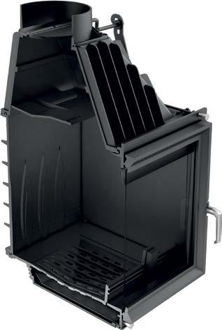 * wbudowany szyber reguluje siłę ciągu komina built-in damper regulates the strength of the chimney draft eingebauter Schieber dank dem der Kaminzug regulierbar ist Встроенный шибер Kierownica