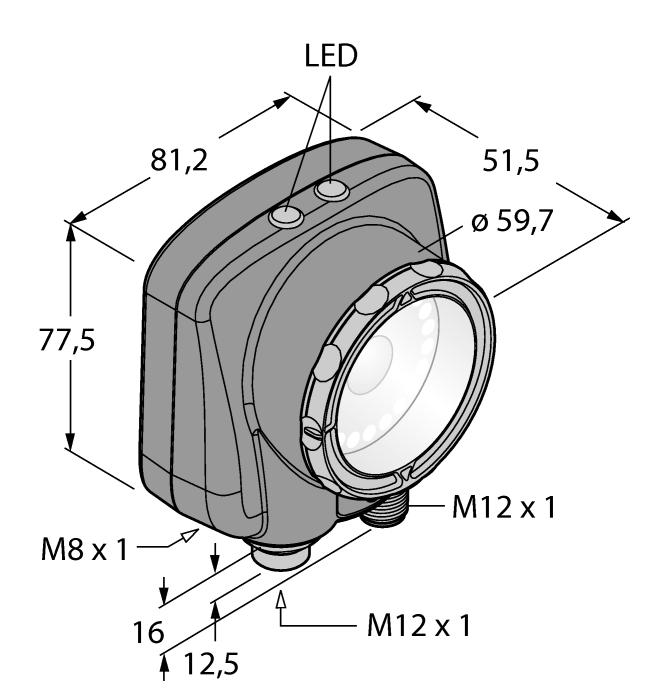 Druga generacja czujników IVU Przetwornik obrazu 1/3 CMOS, 752 x 480 pikseli Ustawialna pełna lub pomniejszona rozdzielczość Zintegrowane oświetlenie pierścieniowe: podczerwone Filtr podczerwieni w