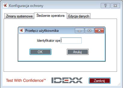 W sytuacji, gdy włączasz funkcję Śledzenie operatora, gdy uprzednio została ona wyłączona, zostaniesz poproszony o podanie