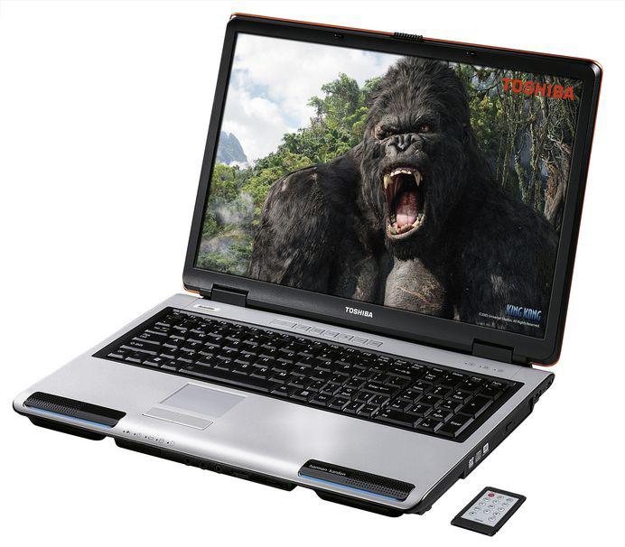 Emocje związane z wyświetlaniem na urządzeniu przenośnym Wyposażony w ekran panoramiczny Toshiba TruBrite oraz mikroukład graficzny NVIDIA GeForce Go 7600, komputer Satellite P100 zapewnia doskonałe
