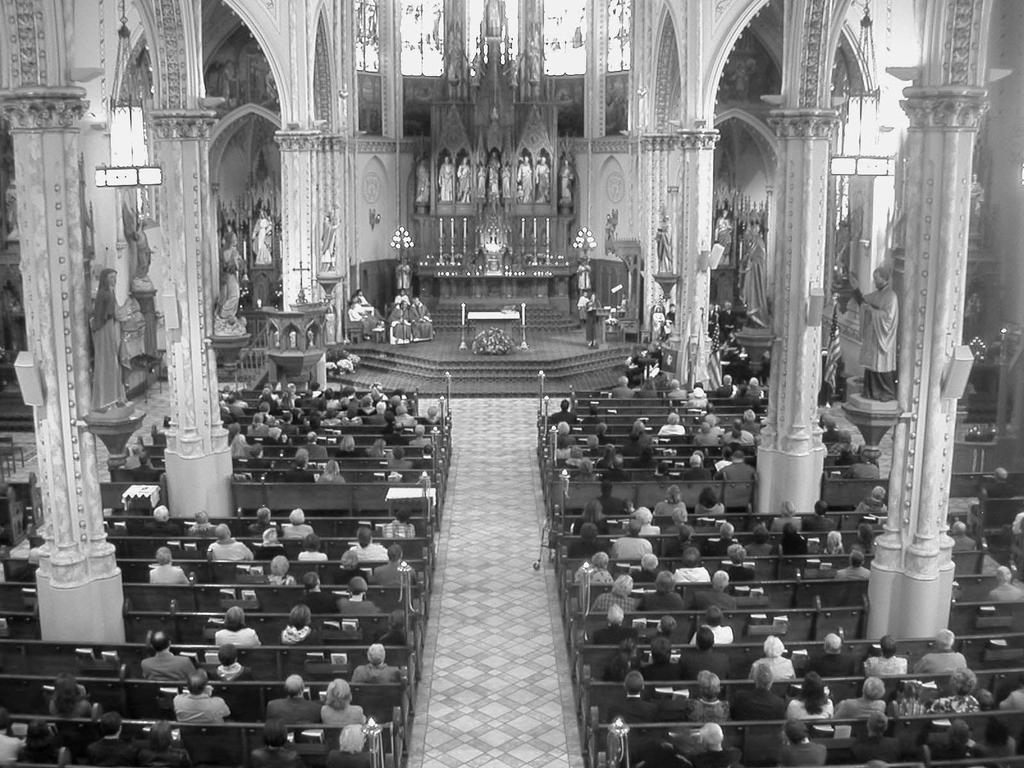 The picture to the right is that of the Chopin Memorial Mass, the church nearly full of members of Cleveland Polonia.