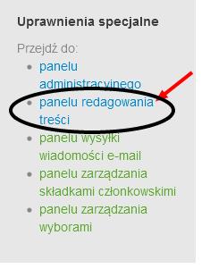 Serwis PTF Dodanie informacji bieżącej w podserwisie oddziału Spis treści 1 Logowanie do panelu redagowania treści 1 2 Uwagi dotyczące panelu administratora 1 3 Dodanie nowej informacji bieżącej 2 4