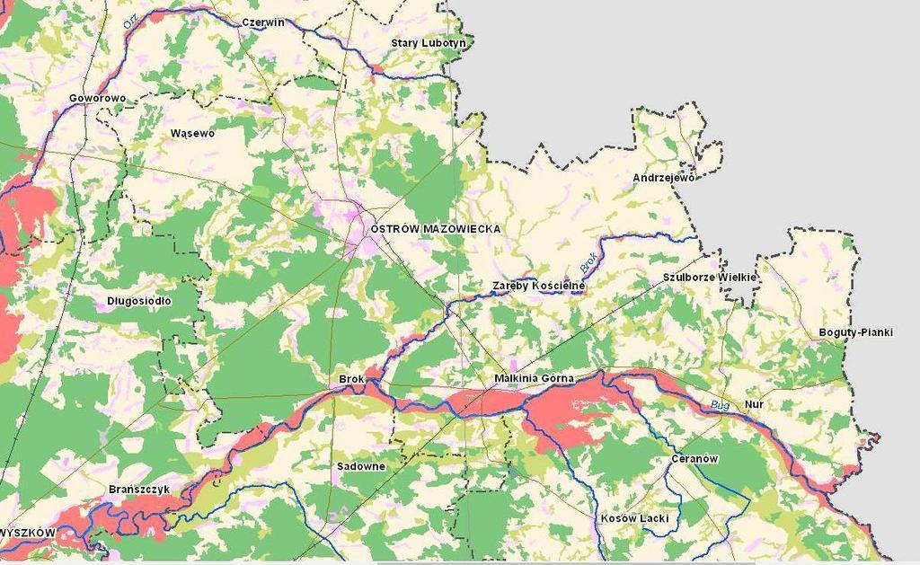 terytorium Polski RYS 2.  obszar Województwo Mazowieckie str.
