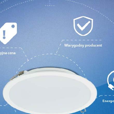 po prostu doskonałe LEDy! Slim downlight DN065B Oprawa typu Downlight To energooszczędna oprawa LED będąca bezpośrednim zamiennikiem konwencjonalnych opraw typu Downlight.