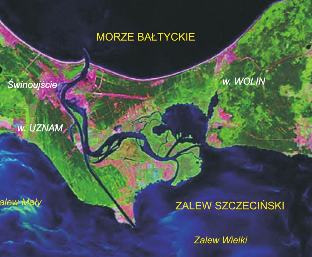 62 Jacek Gurwin, Arkadiusz Krawiec WSTĘP Obszar badań stanowi polska część wyspy Uznam (fig. 1). Miasto Świnoujście położone jest głównie na wyspie Uznam, a niewielka, wschodnia część na wyspie Wolin.