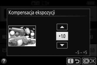 Normalną ekspozycję można przywrócić, ustawiając kompensację ekspozycji na ±0.