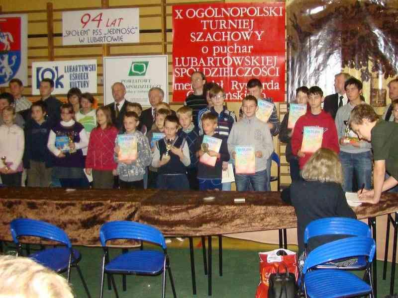 X Ogólnopolski Turniej Szachowy o Puchar Lubartowskiej Spółdzielczości W dniu 11 grudnia 2010 r.