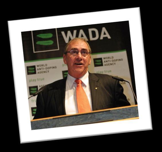 Prezydent WADA wzywa wszystkich do większej czujności Prezydent WADA John Fahey podczas spotkania 2013 WADA Media Symposium skierował swoją doroczną przemowę do przedstawicieli świata mediów, rządów