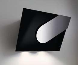 EQUINOX Filtr w glowy (Set pz) Zestaw kominowy Lakier czarny + Lustro / Chrome + Szkło Biały 08999957 08846565 745 m 3 /h 470 Pa