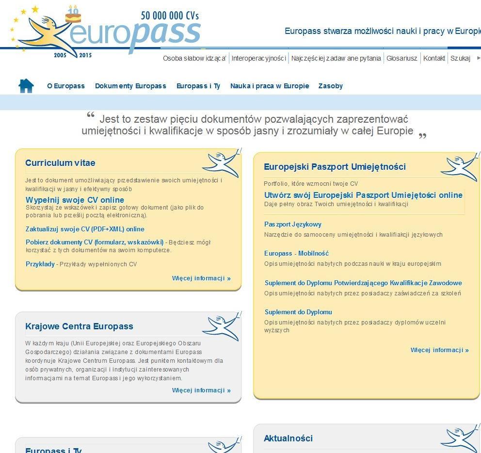 Europejski Portal Europass: