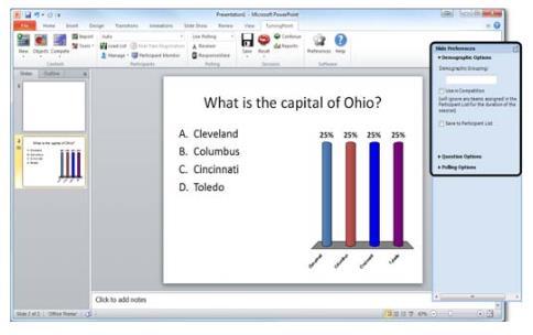 Głosowanie w PowerPoint dla PC dodatkowe tematy, część pierwsza Dzielenie demograficzne Wprowadzenie slajdu przydzielenia