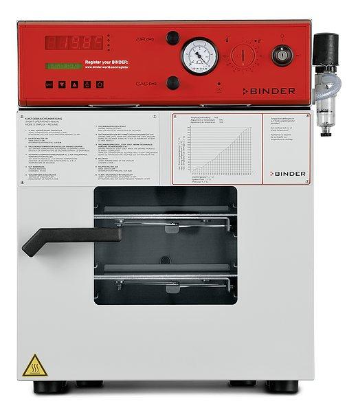 Model VDL 23 Suszarki próżniowe dla rozpuszczalników palnych Bezpieczna suszarka próżniowa BINDER serii VDL gwarantuje najwyższy poziom bezpieczeństwa podczas suszenia rozpuszczalników organicznych