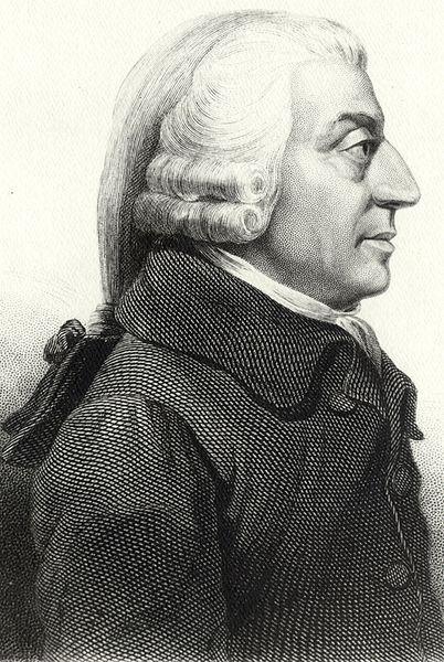 Adam Smith światową sławę uzyskał dzięki teorii ekonomicznej Przedstawił ją w dziele Badania nad naturą i przyczynami bogactw narodów (1776). Punktem wyjścia jest pęd jednostek do zarobkowania.