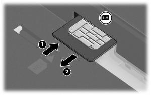 Wyjmowanie karty SIM Aby wyjąć kartę SIM: 1. Wyłącz komputer.