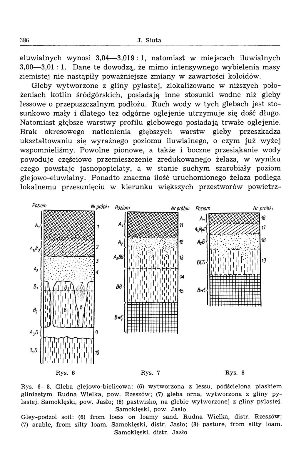 380 J. Siuta eluw ialnych wynosi 3,04 3,019 : 1, natom iast w m iejscach iluw ialnych 3,00 3,01 : 1.