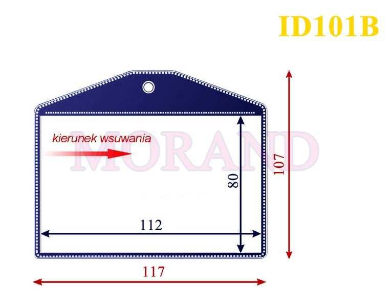 zewnętrzny: 117x107 mm Wymiar wewnętrzny: 112x80 mm Format A7 otwór