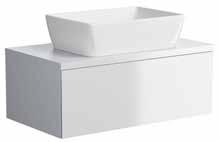 SPLENDOUR 50, 60, SPLENDOUR OVAL 50 79,9 45 73,2 SPLENDOUR 80 console Colour: white to be completed with SPLENDOUR 50, 60, SPLENDOUR OVAL 50 countertop washbasins S923-011