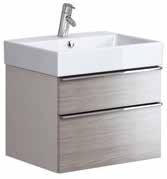 METROPOLITAN 60, SPLENDOUR 60 58,4 44,7 43 METROPOLITAN 60 washbasin cabinet Colour: white to be completed with METROPOLITAN 60, SPLENDOUR 60 furniture washbasin OS581-001 Szafka podumywalkowa