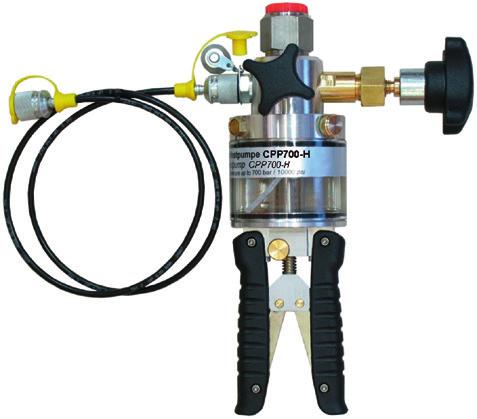 Hydraulicznej ręcznej pompy testowej model CPP700-H lub CPP1000-H, 0 700 bar (0... 10.000 psi) lub 0... 1.000 bar (0.