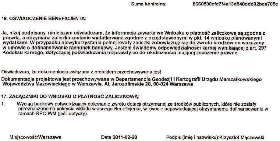 DOFINANSOWANYCH ZE