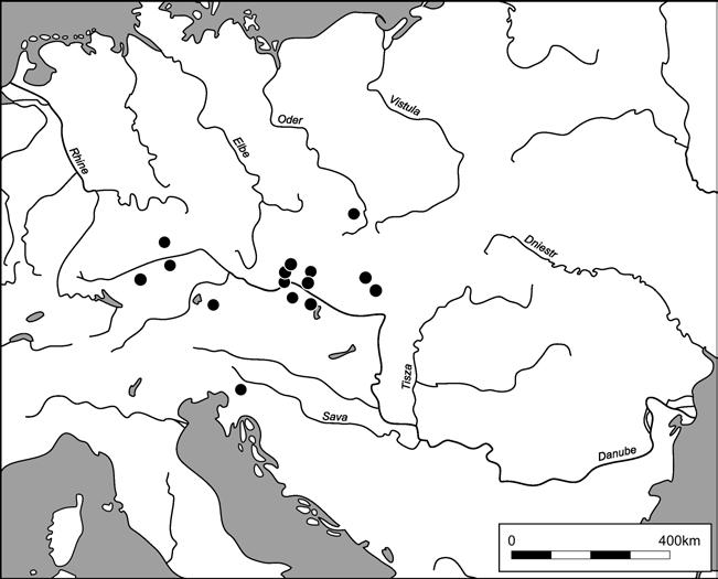 144 Maciej Karwowski Fig. 10. Distribution of tiny glass rings (Fingerringe).
