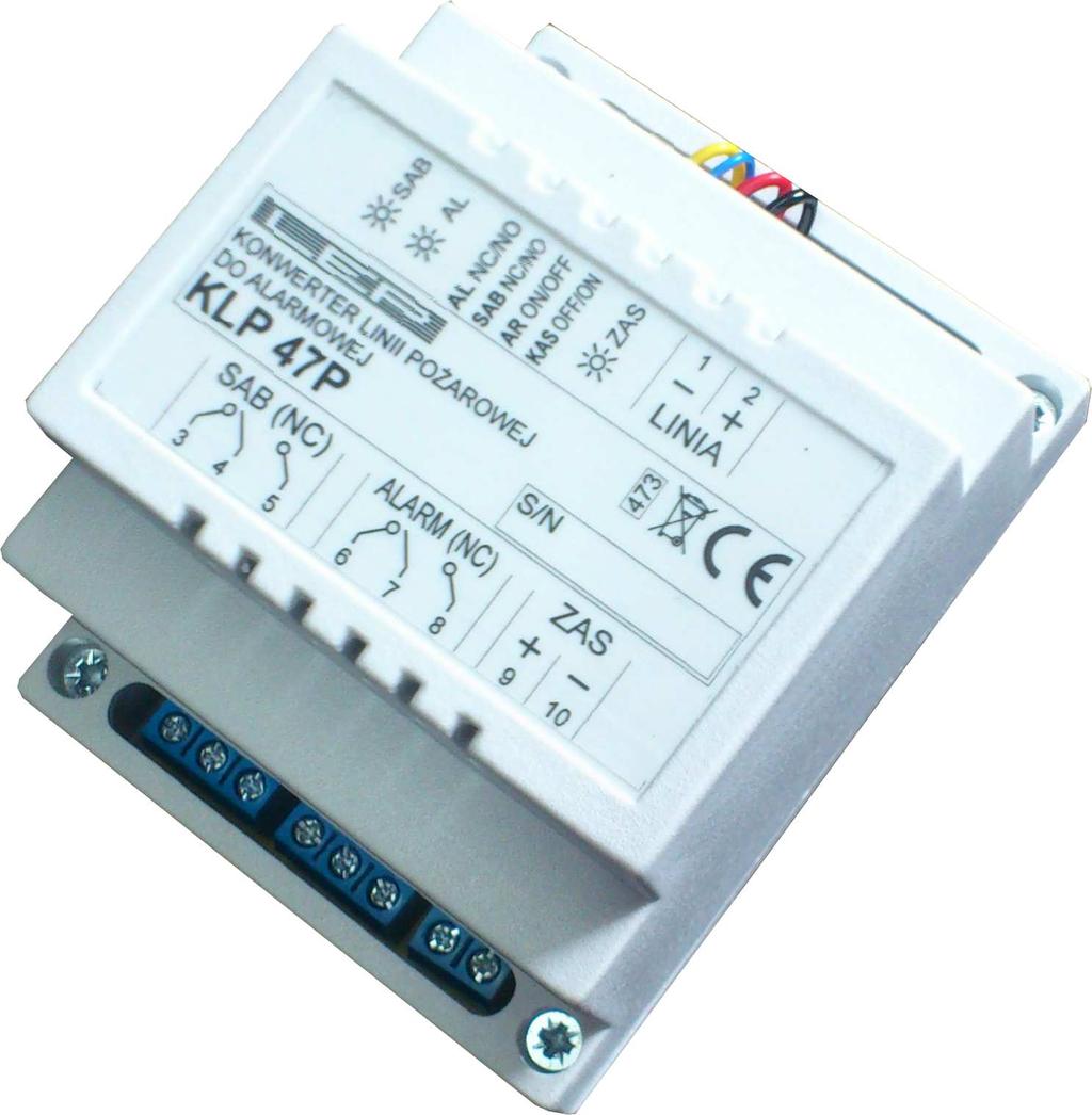 Konwerter Linii Pożarowej do alarmowej KLP47P IOT - Instrukcja Obsługi - Informacja Techniczna