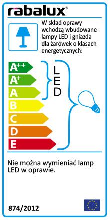 3.2./ Oprawa zawiera wbudowane Ÿród³a œwiat³a LED. ród³a œwiat³a LED s¹ niewymienne. Oprawa zawiera gniazdo przystosowane do innych wymiennych Ÿróde³ œwiat³a.